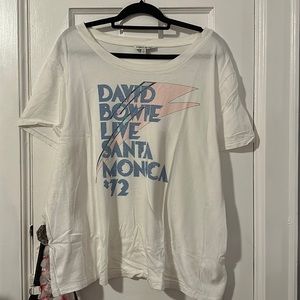 distressed david bowie tee